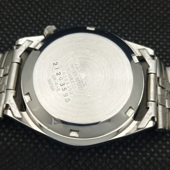 Vintage 1987 Citizen Automatic Mens Silver Watch W/daydate & Gold accents - Picture 8 of 8